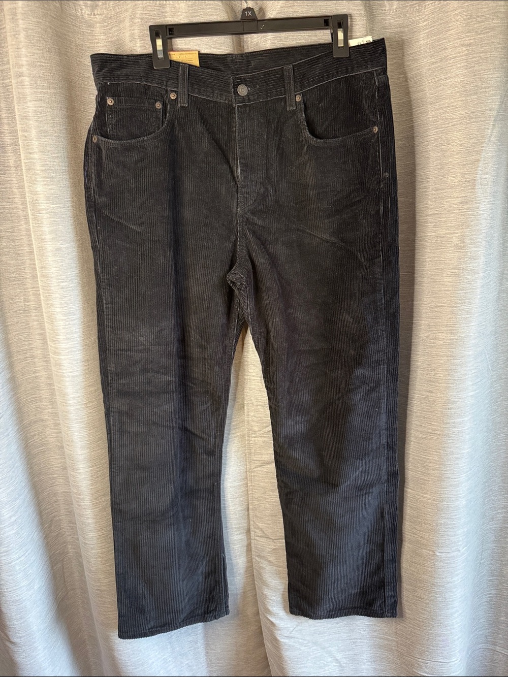 Levi's Black Corduroy Straight Leg Pants
